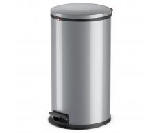 Hailo Cubo de basura con pedal Pure tamaño L 25 L plateado 0530-020