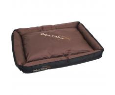 Kerbl Cama de mascota Oxford Place 90x70x9 cm negro y marrón 81278