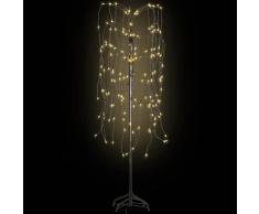 vidaXL Árbol de navidad con luces LED blanco light willow 150 cm