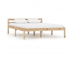 vidaXL Estructura de cama de madera maciza de pino 120x200 cm