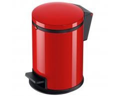 Hailo Papelera con pedal Pure tamaño S 3 L roja 0504-040