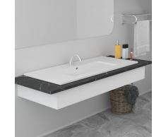 vidaXL Lavabo encastrado de cerámica blanco 100,5x46,3x17,5 cm
