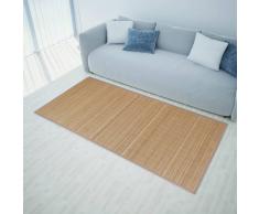 vidaXL Alfombra rectangular de bambú marrón 120x180 cm