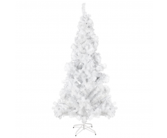 vidaXL Árbol de navidad artificial con soporte acero 210 cm 910 ramas