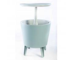 Keter Mesa de bar nevera jardín azul 49,5x57 cm 234023