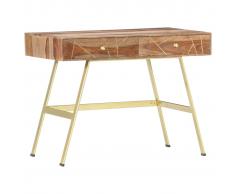 vidaXL Escritorio con cajones madera maciza de sheesham 100x55x75 cm