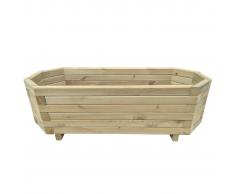vidaXL Jardinera 100x40x31 cm de madera de pino impregnada