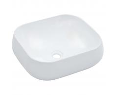 vidaXL Lavabo 44,5x39,5x14,5 cm cerámica blanco