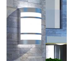 vidaXL 42218 Lámpara de pared para exteriores acero inoxidable