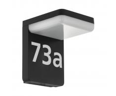 EGLO Lámpara LED de pared para jardín Amarosi negro 10W