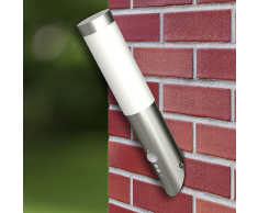vidaXL Aplique de exterior con sensor, resistente al agua, RVS