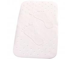 RIDDER Alfombrilla baño antideslizante Plattfuß 72x38 cm blanco 67081