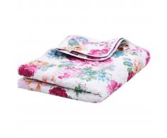 vidaXL Colcha de tela ultrasónica multicolor 220x240 cm