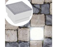 vidaXL Foco LED empotrable para el exterior, 100 x 100 x 68 mm