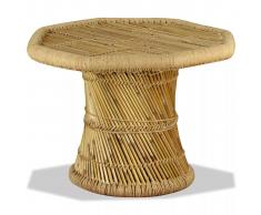 vidaXL Mesa de centro octagonal bambú 60x60x45 cm