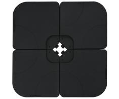 vidaXL Base de sombrilla portátil relleno de arena/agua 60 L