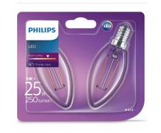 Philips Bombillas de vela LED 2 uds Classic 2 W 250 lm 929001238371