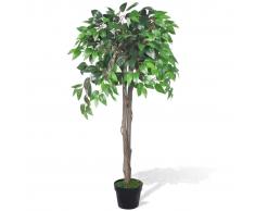 vidaXL Árbol/ Planta de ficus artificial en maceta, 110 cm