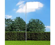 vidaXL Asta de bandera telescópica de aluminio 6 m