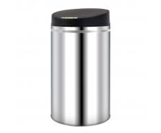 vidaXL Cubo de basura con sensor automático 42 L acero inoxidable