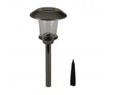 Luxform Lámpara solar LED Princeton Negra 38179