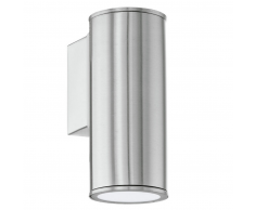 EGLO Lámpara de pared LED exterior Riga plata 94106