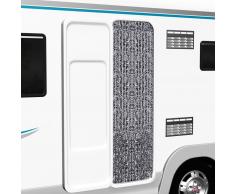 vidaXL Cortina mosquitera de chenilla marrón y beige 56x185 cm
