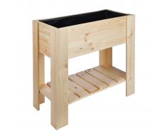 HI Mesa de cultivo 92x41x80 cm madera de pino
