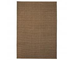 vidaXL Alfombra de exterior/interior 80x150 cm apariencia sisal marrón