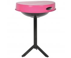 Esschert Design Mesa para barbacoa acero de carbono rosa FF250