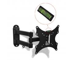 vidaXL Soporte inclinable y giratorio para TV 200 x 200 mm 17"-37"