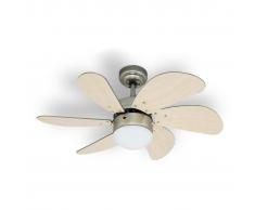 Bestron Ventilador de techo 76 cm/30" 60 W arce/blanco DC30T