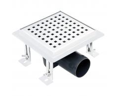 vidaXL Desagüe de ducha de acero inoxidable 12x12 cm