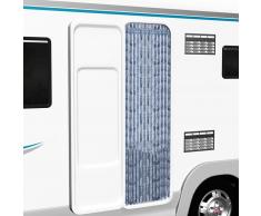 vidaXL Cortina mosquitera de chenilla plateada 56x185 cm