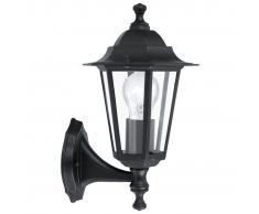 EGLO Lámpara de pared exterior Laterna 4 60 W negra 22468