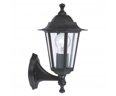EGLO Lámpara de pared exterior Laterna 4 60 W negra 22468