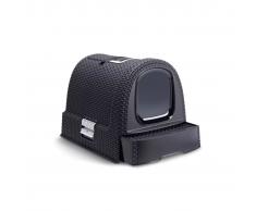 Curver Caja cubierta de arena para gatos 51x38,5x39,5 cm antracita