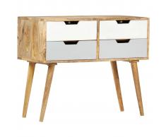vidaXL Aparador de madera maciza de mango 85x40x71 cm