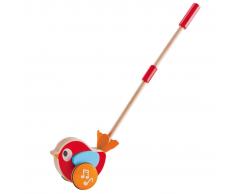Hape Juguete de empuje musical Lilly rojo E0353