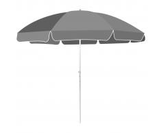 vidaXL Sombrilla de playa 300 cm gris antracita
