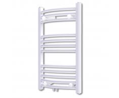 vidaXL Radiador toallero de baño con rieles curvados 600 x 764 mm
