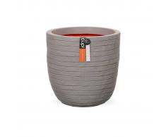 Capi Macetero Nature Row 43x41 cm gris KGRRO933