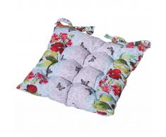 Madison Cojín para silla Lilly Aqua 46x46 cm TOSCC418