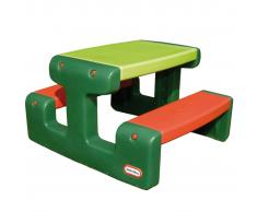 Little Tikes Mesa de picnic para niños color verde y naranja, marca