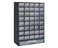 vidaXL Caja de herramientas armario almacenamiento plástico 41 cajones