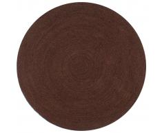 vidaXL Alfombra de yute tejida a mano 150 cm marrón