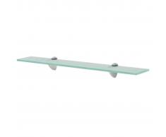 vidaXL Estante flotante de cristal 60x10 cm 8 mm