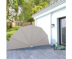 vidaXL Toldo de jardín plegable 200 cm crema