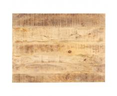 vidaXL Superficie de mesa madera maciza de mango 15-16 mm 70x60 cm
