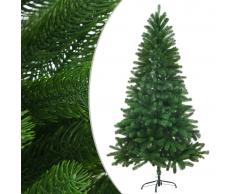 vidaXL Árbol artificial de Navidad con hojas realistas 150 cm verde